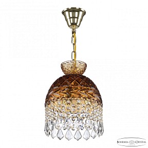 Подвесная люстра Bohemia Ivele Crystal 5478 золото арт. 5478/22 G Amber/M-1F Leafs