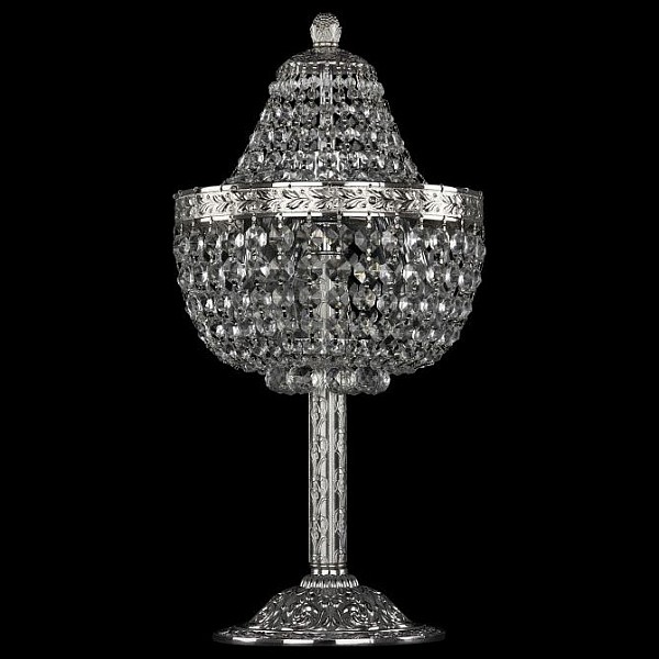 Настольная лампа декоративная Bohemia Ivele Crystal 1928 металл арт. 19281L6/H/20IV Ni