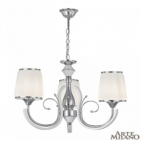 Подвесная люстра Arte Milano Florentia-9247 белый арт. 309247/3 Wh/Ni