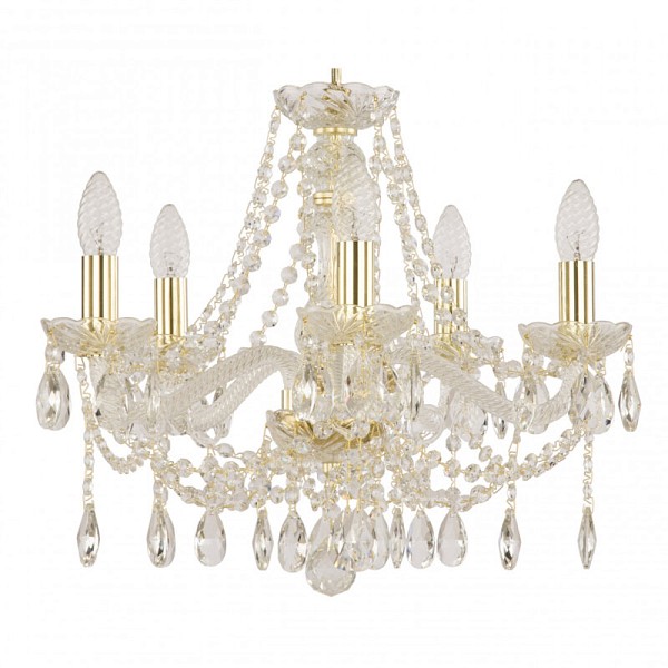 Подвесная люстра Bohemia Ivele Crystal 107 золото арт. 107/5/165 G