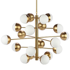 Люстра на штанге Imperiumloft Globe Cedar Moss Light латунь арт. 40,1667