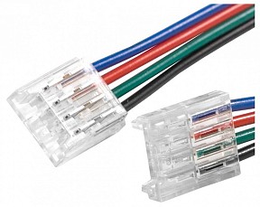 Соединитель для светодиодной ленты ELFLED  неокрашенный арт. Conn-4p/w/4p-SMD-10mm
