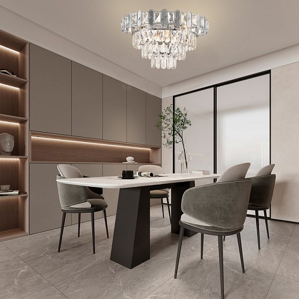 Люстра на штанге Arte Milano Sorrento-8109 хром арт. 378109/7/470 CR
