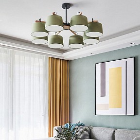 Люстра на штанге Imperiumloft Even Green коричневый арт. EVEN01