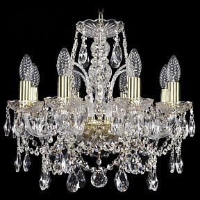 Подвесная люстра Bohemia Ivele Crystal 1411 золото арт. 1411/8/141/G