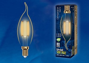 Лампа светодиодная Uniel Golden  арт. LED-CW35-5W/GOLDEN/E14 GLV21GO