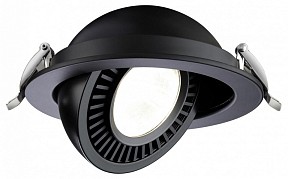 Встраиваемый светильник Novotech Gesso черный арт. 358818