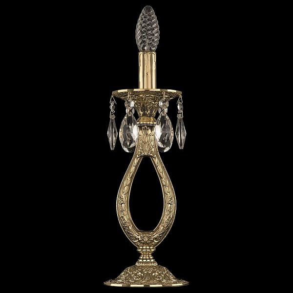 Настольная лампа декоративная Bohemia Ivele Crystal 7100 золото арт. 71300L/1-33 G