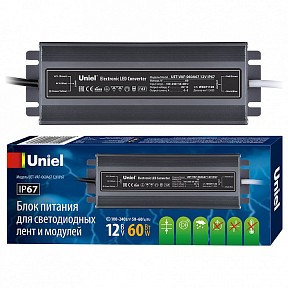 Блок питания Uniel Uet серый арт. UL-00007575