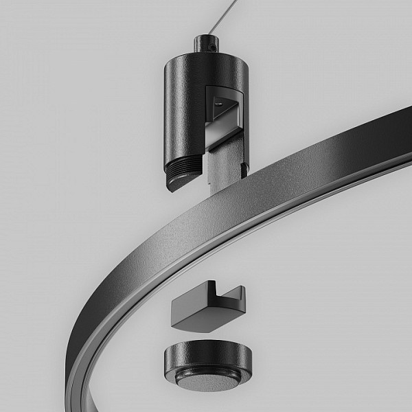 Подвес для трека Maytoni Accessories for tracks Flarity черный арт. TRA154SW-BB-R-B