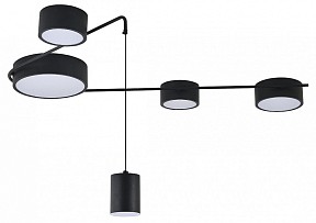 Потолочная люстра Indigo Modulo черный арт. 14028/5С Black