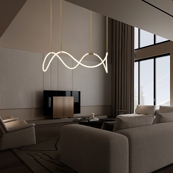 Подвесной светильник Loft it Thread бронза арт. 10388P/C Brass