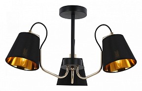 Люстра на штанге ILLUMICO  золото арт. IL6120-3COU-79 BK GD