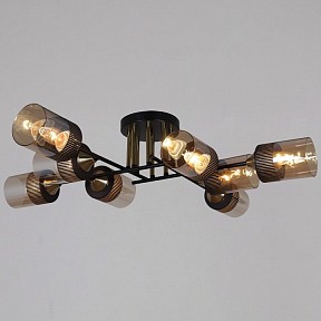 Люстра на штанге Reluce  коричневый арт. 48460-0.3-08 BK+COPPER