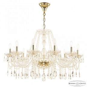 Подвесная люстра Bohemia Ivele Crystal 116 золото арт. 116/12/300 G