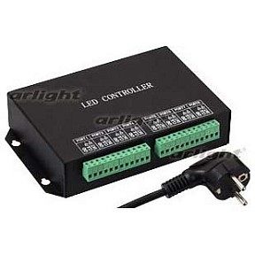 Контроллер Arlight HX-801R черный арт. HX-801RC (8192 pix, 220V, TCP/IP)