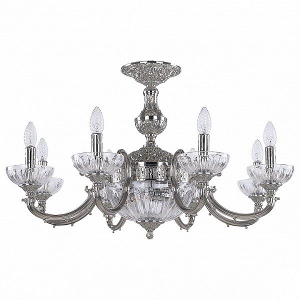 Подвесная люстра Bohemia Ivele Crystal 7209 металл арт. 72209P/8/210 Ni P Clear/M-1H