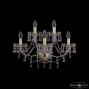 Бра Bohemia Ivele Crystal 1410 золото арт. 1410B/3+2/195/XL G V7010
