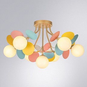 Потолочная люстра Arte Lamp Peacock золото арт. A1369PL-7MD