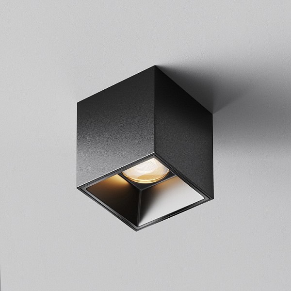 Накладной светильник Maytoni Technical Alfa LED черный арт. C064CL-5W2.7K-SQ-B