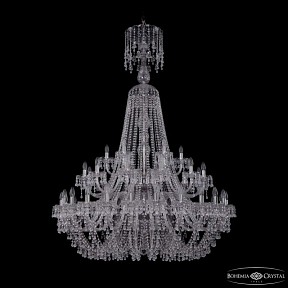 Подвесная люстра Bohemia Ivele Crystal 1410 никель арт. 1410/24+12+6/460/XL-175/2d Ni V0300