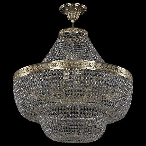 Светильник на штанге Bohemia Ivele Crystal 1909 золото арт. 19091/H1/60IV G