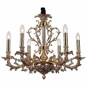 Подвесная люстра Lucia Tucci Firrnze золото арт. FIRENZE 1780.6 antique gold