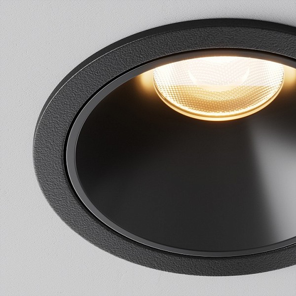 Встраиваемый светильник Maytoni Technical Alfa LED черный арт. DL043-01-10W2.7K-RD-B
