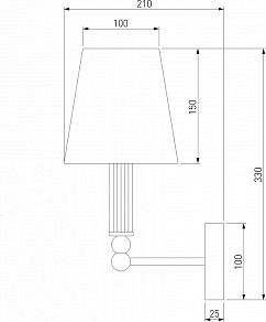 Бра Eurosvet Conso хром арт. 60145/1 хром