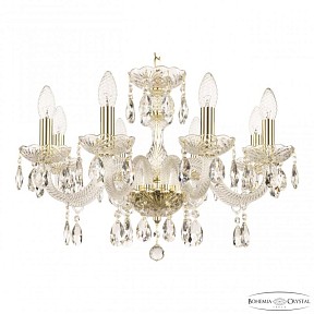 Подвесная люстра Bohemia Ivele Crystal 117 золото арт. 117/8/195 G