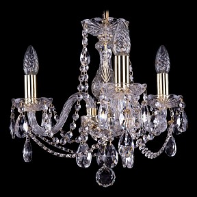 Подвесная люстра Bohemia Ivele Crystal 1402 золото арт. 1402/3/141/G
