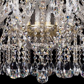 Подвесная люстра Bohemia Ivele Crystal 1413 золото арт. 1413/18/400/G