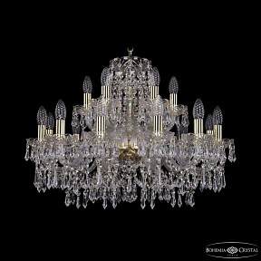 Подвесная люстра Bohemia Ivele Crystal 1403 золото арт. 1403/12+6/240 G