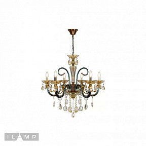 Подвесная люстра iLamp Asia бронза арт. 61081-6 BR