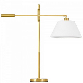 Настольная лампа декоративная LUMINA DECO 1124 латунь арт. LDT 1124 MD+WT