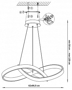 Подвесной светильник Lightstar Saturno черный арт. 749487