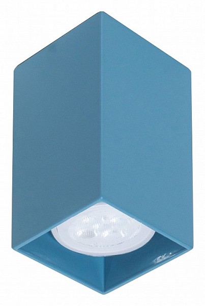 Накладной светильник TopDecor Tubo6 SQ голубой арт. Tubo6 SQ P1 29
