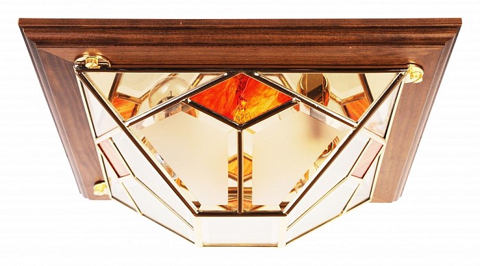 Накладной светильник Doge Luce 1028 золото арт. 1028/2PL-LN.Satinato+R.Rosso GOLD
