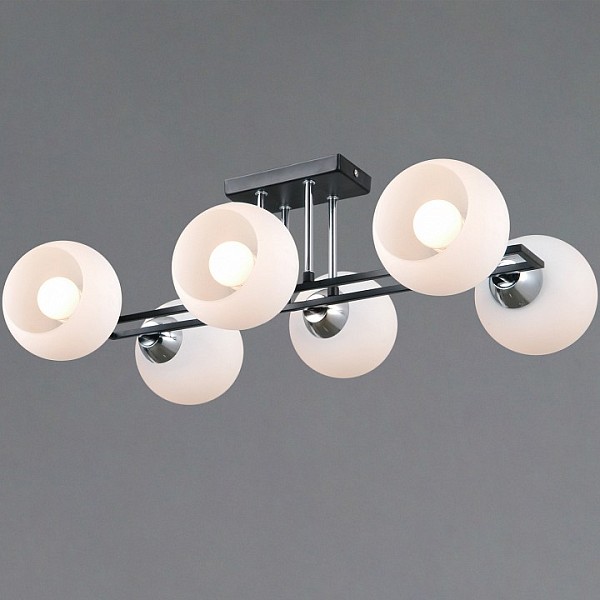 Потолочная люстра ILLUMICO TRENTO хром арт. IL0791-6CSQ-25 BK CR TRENTO