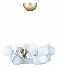 Люстра на штанге Loft it Matisse золото арт. 10008/8 white
