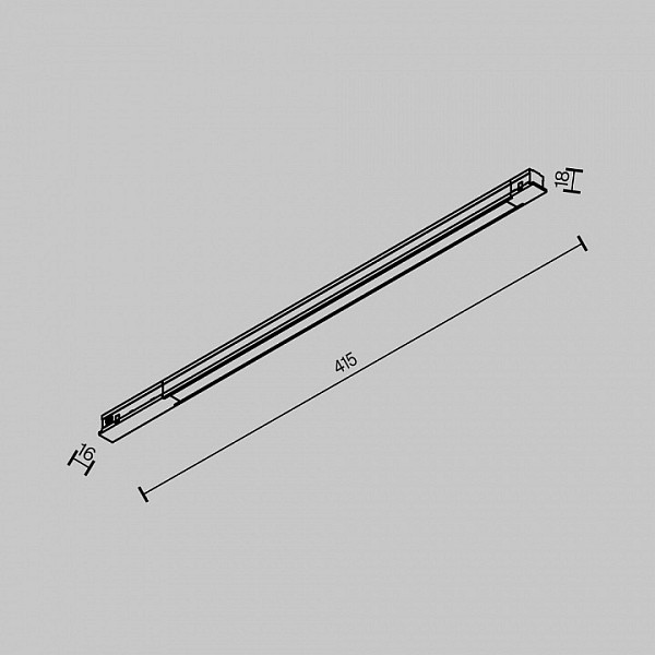 Накладной светильник Maytoni Technical Basis черный арт. TR231-2-10W3K-B