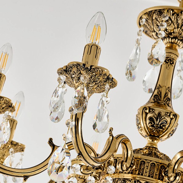 Подвесная люстра Bohemia Ivele Crystal AL7801 золото арт. AL78101/8/250 B GB