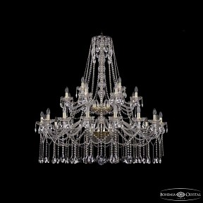 Подвесная люстра Bohemia Ivele Crystal 1413 золото арт. 1413/16+8+4/460/2d G