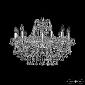 Подвесная люстра Bohemia Ivele Crystal 1409 никель арт. 1409/12/195 Ni
