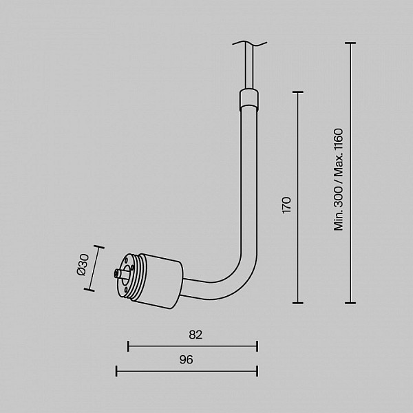 Заглушка для треков Maytoni Technical  черный арт. CA024PL-P-B
