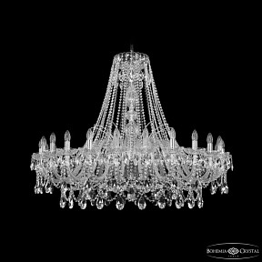 Подвесная люстра Bohemia Ivele Crystal 1411 никель арт. 1411/24/460 Ni