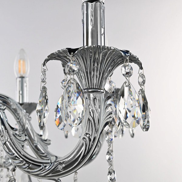 Подвесная люстра Bohemia Ivele Crystal AL7901 никель арт. AL79101/8/250 B NW
