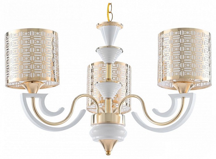 Подвесная люстра Arte Milano Florentia-8857 белый арт. 308857/3 Wh/Gd
