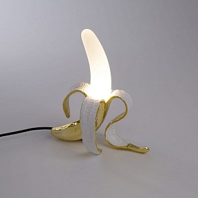 Настольная лампа декоративная Seletti Banana Lamp золото арт. 13082
