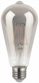 Лампа светодиодная Эра F-LED серый арт. F-LED ST64-7W-824-E27 smoky